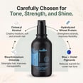 thumbnail image 3 of Herbishh Blue Conditioner for Brassy, Orange & Brunette Hair Treatment (500 ml), Color Depositing & Toning Conditioner for Blonde, Silver, Gray & Color Treated Hair, Moisturizing Formula, 3 of 7