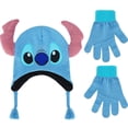 thumbnail image 1 of Set de gorro y guantes Disney Lilo and Stitch Kids Blue, 1 of 6