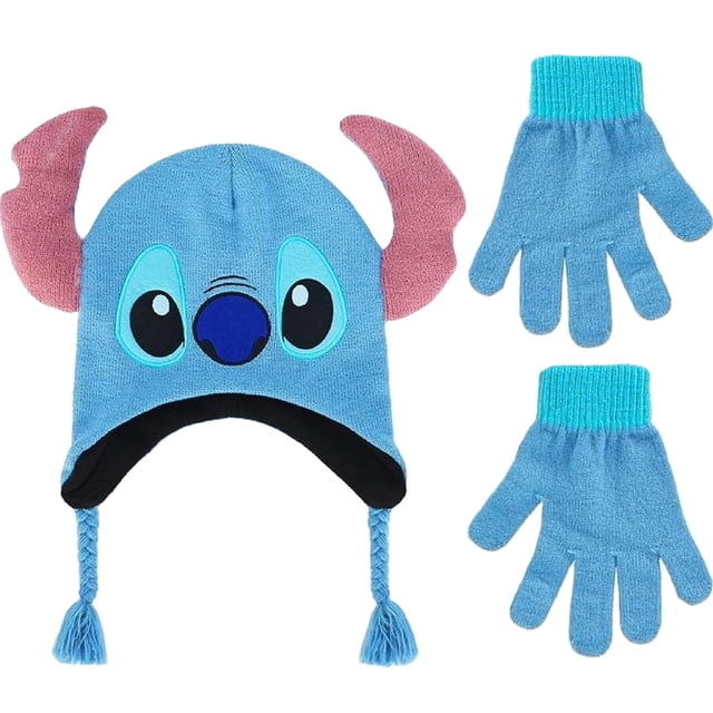 Set de gorro y guantes Disney Lilo and Stitch Kids Blue