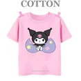 thumbnail image 3 of Camiseta de algodón Kuromi Kawaii Manga Anime japonés Niños Camiseta de verano Ropa para niños Tops Niños Niñas Camiseta Bebé Linda, 3 of 5