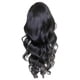 thumbnail image 2 of Pelucas con flequillo para mujer, peluca ondulada suelta, peluca frontal de encaje, cabello largo y rizado, peluca negra grande de fibra química, fibra química, 2 of 4