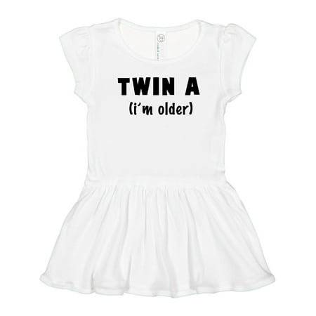 

Inktastic Twin a (i m Older) Gift Toddler Girl Dress