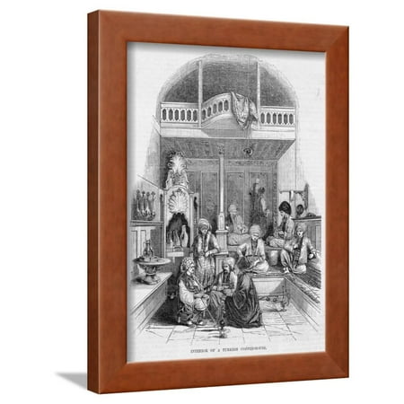 Interior of a Turkish Coffee House Framed Print Wall