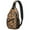Halloween Jack Lanterns, variant on Sling Backpack,Halloween Happy Halloween Pumpkins and Spiders Sling Bag with Water Bottle Holder,Waterproof Sling Bag for Men/Women with Headphone Jack for Hiking,Travel