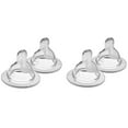thumbnail image 1 of Tétines pour biberon MAM, tétine à débit lent niveau 1 (ensemble de quatre), pour nouveau-nés et bébés plus vieux, tétines en silicone SkinSoft pour biberons de bébé, convient à tous les biberons, 1 of 6
