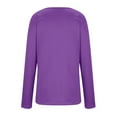 thumbnail image 2 of New & Trending for Spring Sawvnm Women's Fashion Solid Loose Long Sleeve T-shirt Pullover Tops for Women, 2 of 6