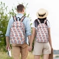 thumbnail image 4 of Disketp Elephant print Canvas Backpack Lightweight Travel Daypack Student Rucksack Laptop Backpack-Small, 4 of 5
