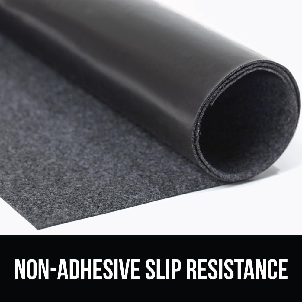 GORILLA GRIP LeakGuard Non-Adhesive Under Sink Mat for Kitchen Cabinet, Waterproof Quick Dry Shelf Liner, Durable Absorbent Felt Mats Bathroom Sinks, Cabinets, Dresser, Easy to Trim 24x30 Charcoal