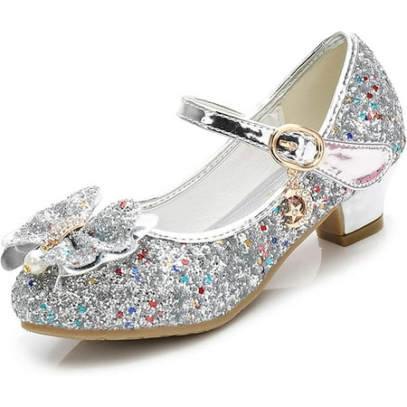

Girls Dress Shoes Wedding Party Heel Mary Jane Princess Flower Shoes (Toddler/Little Kid/Big Kid)