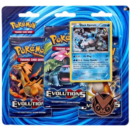 Pokemon X Y Evolutions 3 Pack Special Edition Black Kyurem