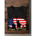 thumbnail image 3 of 4th July Skyline Silhouette T-Shirt Men -Image by Shutterstock, Male Small, 3 of 4