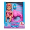 Just Play Waterbabies Doll Bathtime Fun, Flamingo, Water Filled Baby Doll Bath Toy and Accessories, Preschool Ages 3 up