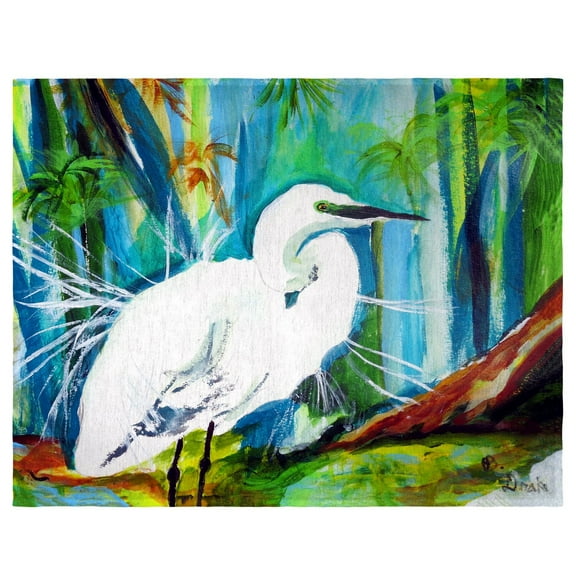 Betsy Drake PM1138 Acyrlic Egret Place Mat - Set of 4