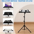 thumbnail image 4 of Aovky Projector Stand Tripod, Portable Laptop Stand with Adjustable Height 22 to 51.5 inch, Floor Stand for Home Office, Outdoor Movies, Stage, Studio, DJ Equipment, 4 of 8