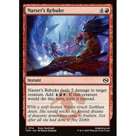 MtG Tarkir: Dragonstorm Common Narset's Rebuke #114