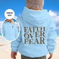 thumbnail image 2 of Chenglor Jesus Hoodie Tween Girls Sweatshirts for Fall Winter Casual Wear Round Neck Letter Print Pullover for Kids Ages 2 13 Outdoor Activities and Daily Comfort, 2 of 7