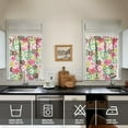 thumbnail image 4 of Kitchen Curtains and Valance Set 36 Inch Tier Pioneer Colorful Floral 3 Pieces Set Dining Room Small Curtain Drapes Cafe Curtains Valance for Home Decor Rod Pocket, 4 of 6