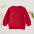 thumbnail image 5 of Toddler Girl Long Sleeve Shirt Valentine Day Crew Neck T Shirt Letter Print Full Sleeve Warm Fabric Soft Fit Girls Long Sleeve Shirt Red 3 Years-4 Years, 5 of 7
