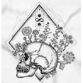 thumbnail image 2 of Floral Diamond Skull Symbol Spiritual Hoodie Sweatshirt Women Men Brisco Brands M, 2 of 6