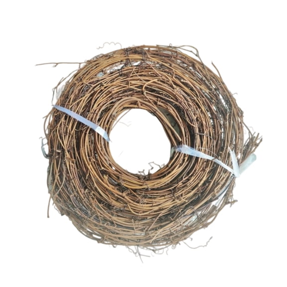 Christmas Grapevine Wreath Garland 15 ft, Natural Dried Rattan Twig Wreath for DIY Crafting Front Door Holiday Wedding Decor
