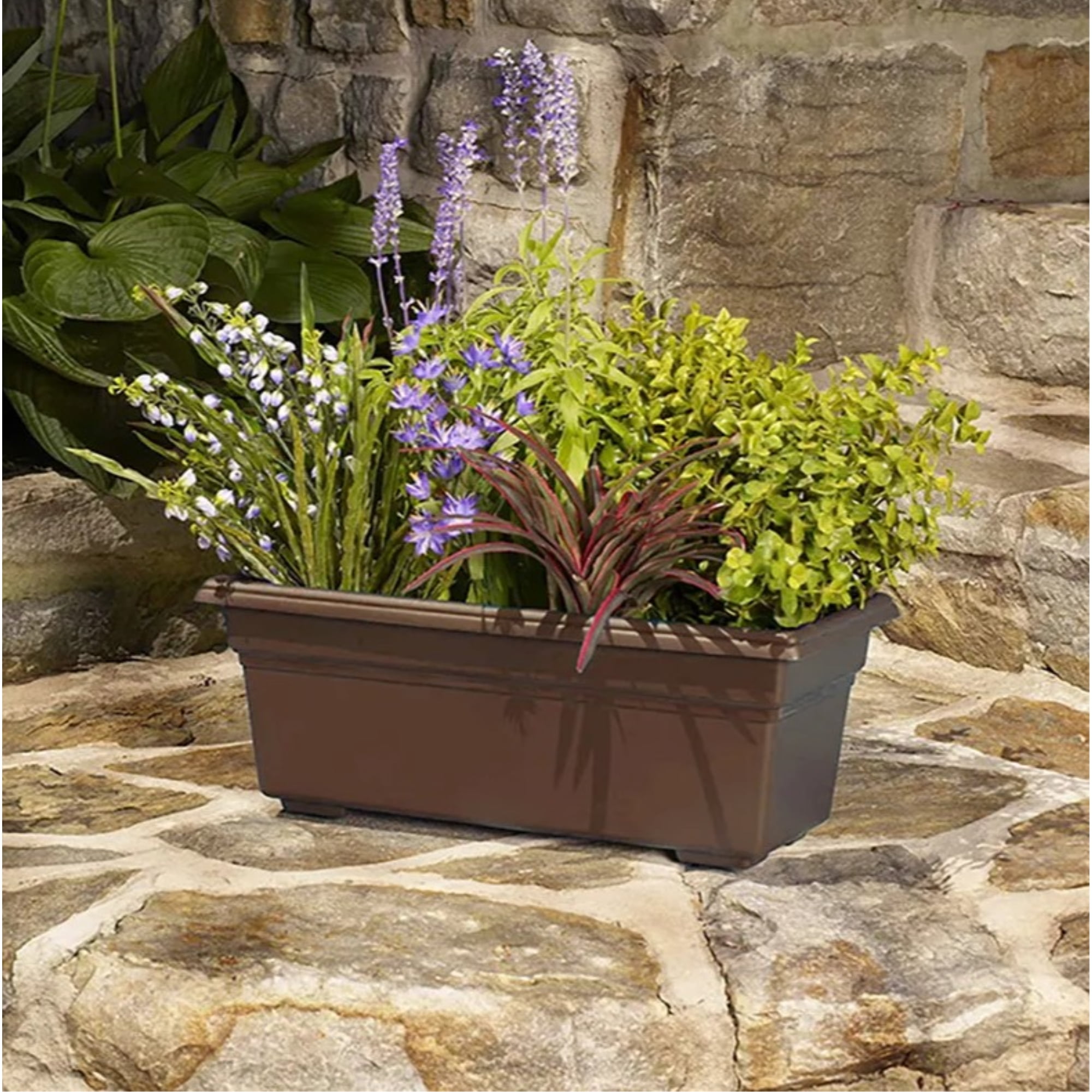 Root & Vessel Countryside Patio Planter, Brown, 27"