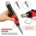 thumbnail image 3 of Soldador de Gas Inalámbrico Pistola de Soplador Antorcha Autoencendido Arranque Instantáneo Herramienta de Soldadura con Control de Llama Ajustable,A, 3 of 5