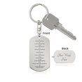 thumbnail image 5 of Ten Commandments Tagalog Sampung Utos Engraved Dog Tag Bible Keychain Stainless Steel or 18k Gold, 5 of 11