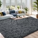 thumbnail image 2 of Alfombra Antideslizante de Peluche Gris Oscuro DweIke 152x244 cm, 2 of 9
