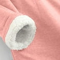 thumbnail image 4 of Dyegold Women'S Fleece Pullover Teen Girls Ladies Thick Cute Undershirt Warm Winter Sherpa Lined Pullover Casual Fall Fuzzy Shirts Thermal Fluffy Tops Long Sleeve Dog Paw Print Loungewear, 4 of 5