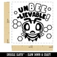 thumbnail image 2 of Unbelievable Bee Self-Inking Rubber Stamp Ink Stamper - Fuchsia Ink - Small 1 Inch, 2 of 7