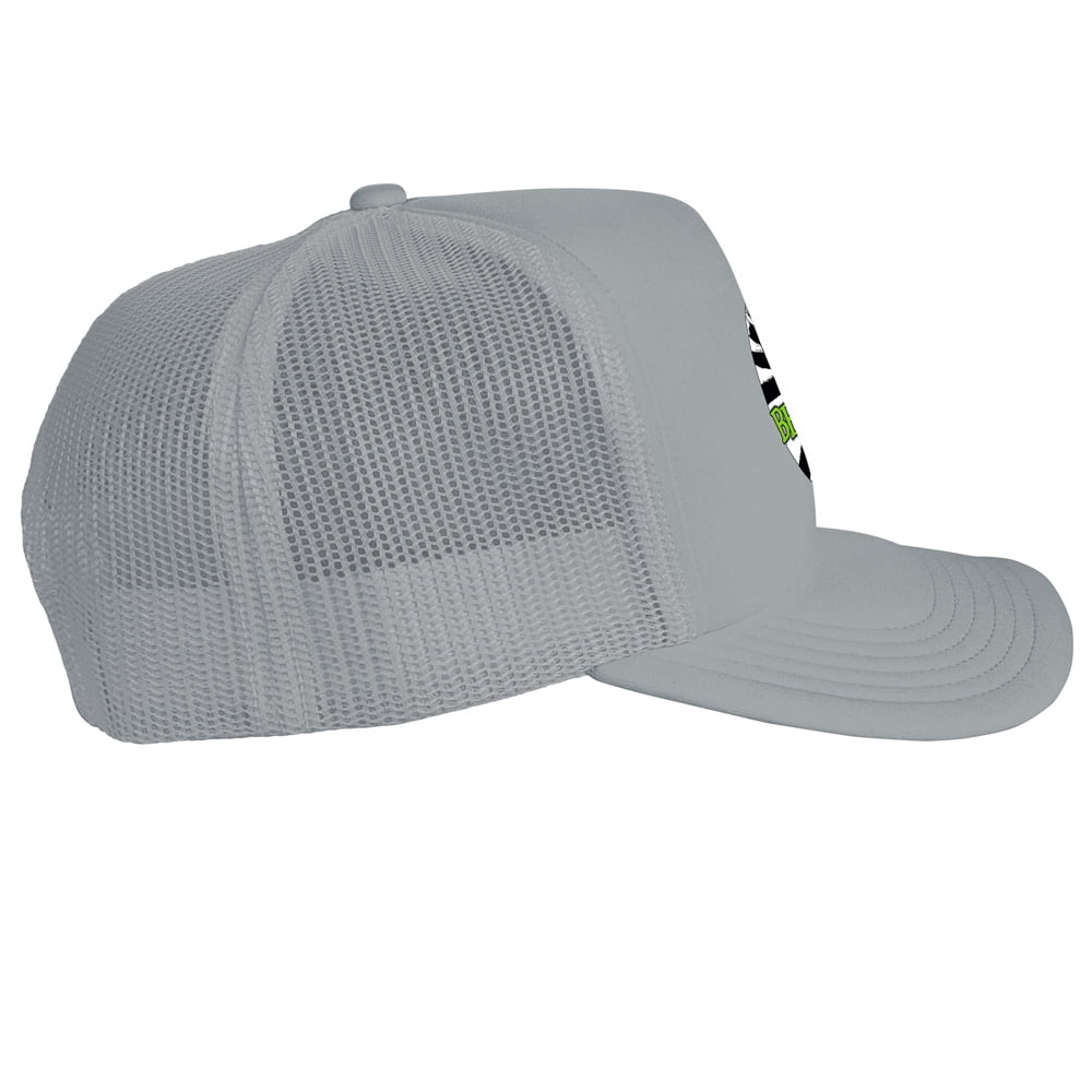 Beetlejuice Sandworm Logo Foam Snapback Trucker Hat - Unisex for Men and Women