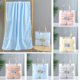 thumbnail image 1 of mfyjkho Toalla De Baño De Terciopelo Coral A Rayas, Algodón Suave, Alta Absorción De Agua, Secado Rápido, Multiusos Para Baño, Playa Y Piscina, 73 X 130 Cm, 1 Unidad., 1 of 3