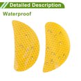 thumbnail image 6 of Unique Bargains Reflective Bumper Decal Fluorescent Yellow Semicircle Eye Pattern Reflective Car Sticker Personalized Decoration for Vehicle Body or Door or Window / Dashboard / Steering wheel, 6 of 7