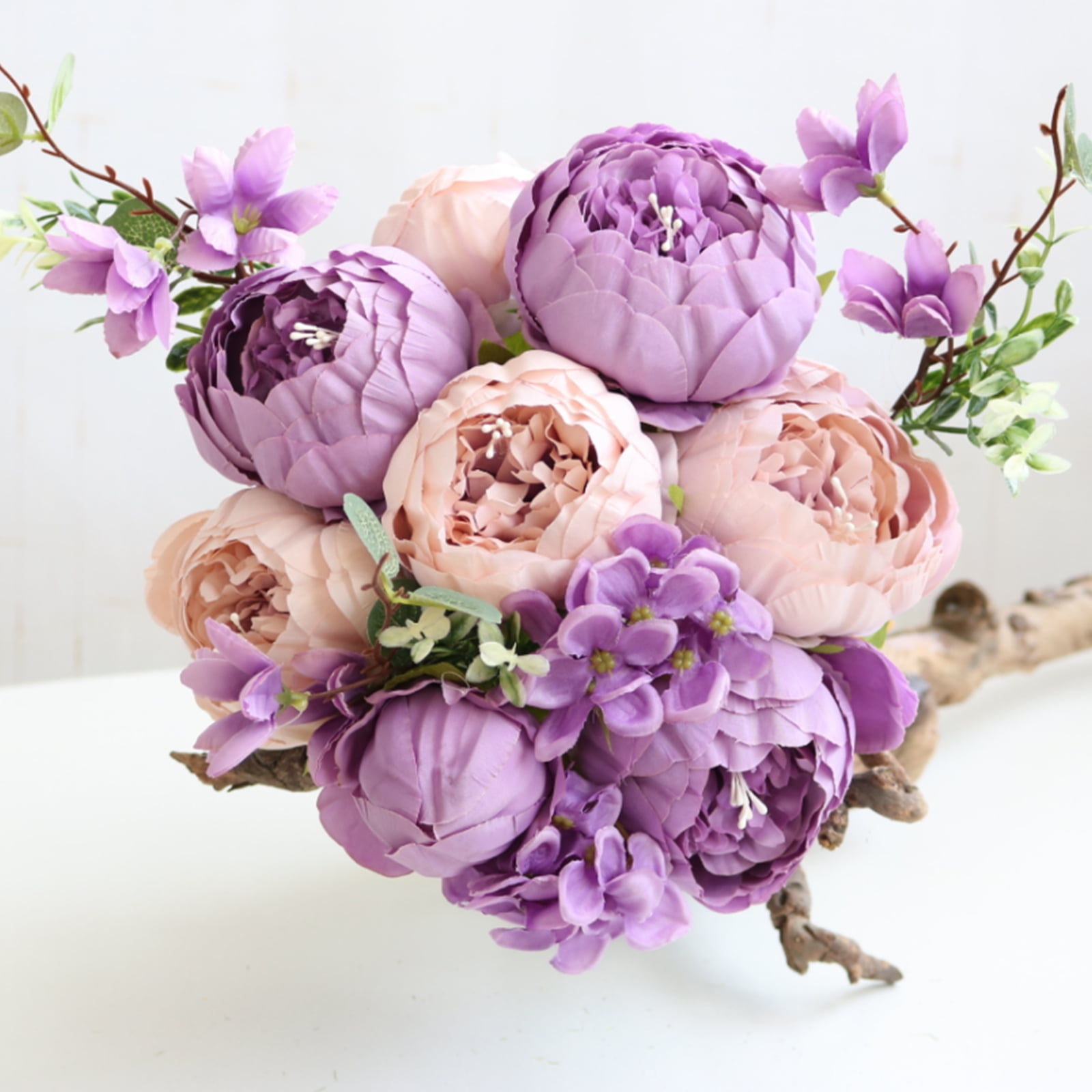 Ornamental Cabbage Hand Tied Flower Bouquet 5 Peonies North American  European Style Garden Home Decoration Ornaments Flowers Silk Flowers Dry  Foam for
