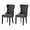 Black-1, variant on Set of 2 High Back Velvet Dining Chairs, Mid-Century Modern Accent Chairs with Nailhead Trim for Kitchen & Living Room(black)