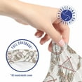 thumbnail image 5 of Feather Office Chair Slipcover, Dreamcatchers Gypsy Prehistoric Tribal Print, Protective Stretch Decorative Fabric Cover, Standard Size, Pale Brown Beige, by Ambesonne, 5 of 5