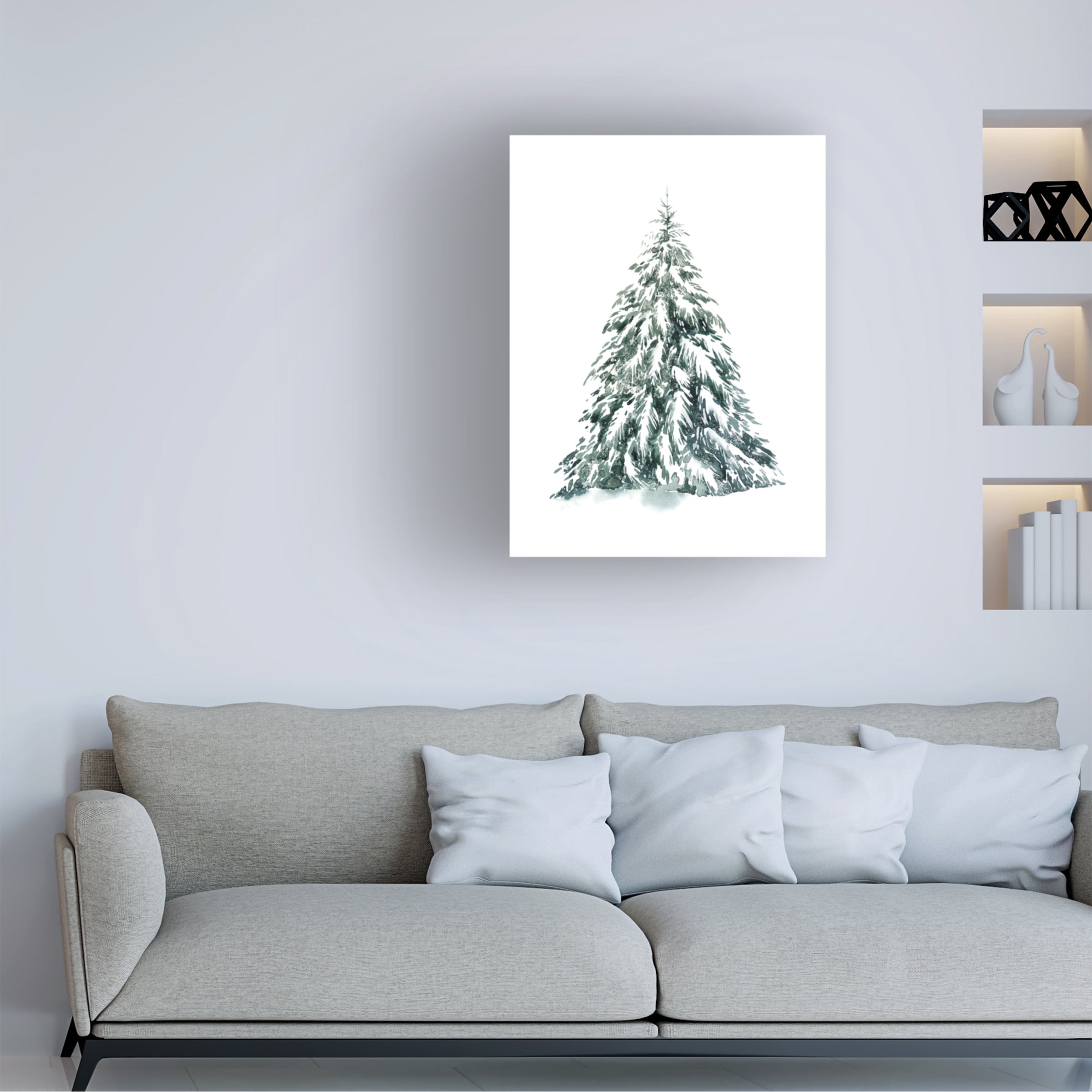 Grace Popp 'Blue Spruce I' Canvas Art