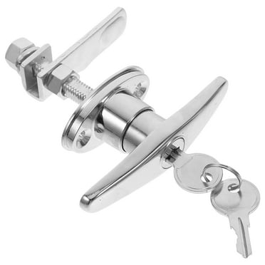 Garage Door Handle Replacement with Lock and Keys Garage Door T Handle Lock Kit for Wooden Gates and Barn Heavy-Duty Hardware