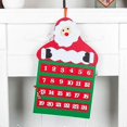thumbnail image 1 of 2026 Christmas Countdown Calendar Pendant Santa Claus Christmas Socks Calendar Felt Calendar Decoration, 1 of 2