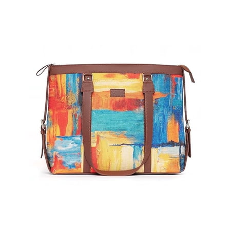 Vegan Leather Women's Office Bag for 15.6 inch Laptop, MacBook