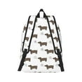 thumbnail image 3 of Daiia Dachshund Dog Puppy Vintage Canvas Backpack for Men and Women ,Hiking Backpack,Travel Laptop Bag for School,Large Capacity Backpack, 3 of 8