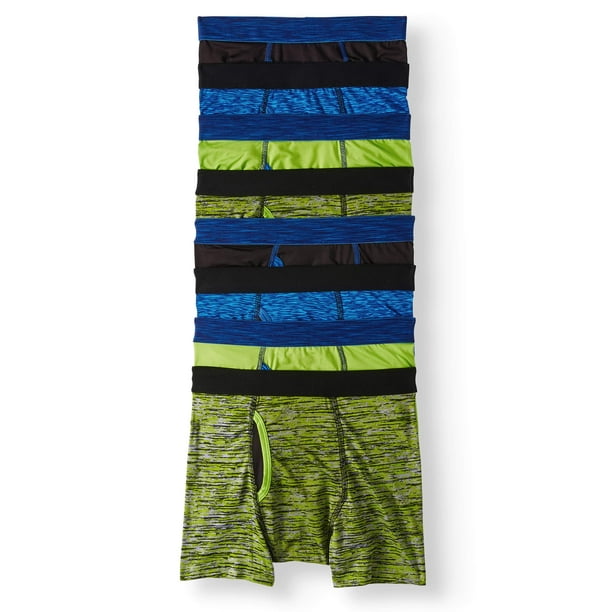 Athletic Works Athletic Works Boys Underwear, 8 Pack Space Dye Boxer