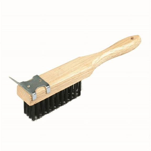 Bon 11-217 Straight Handle Wire Brush with Scraper