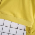 thumbnail image 5 of NIEWTR Kids Sweatsuit Set Girls Infant Toddler Girl Long Sleeve Crewneck Top with Elastic Waist Pants Fall Winter Daily Wear Comfy Sleep Set Soft for 0-6Y(A-Yellow,7-8 Years), 5 of 6