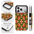 thumbnail image 3 of Floral Pattern on Green Backdrop Leather Wallet Case for iPhone 16 Pro Wallet Case Card Holder Flip, 3 of 8