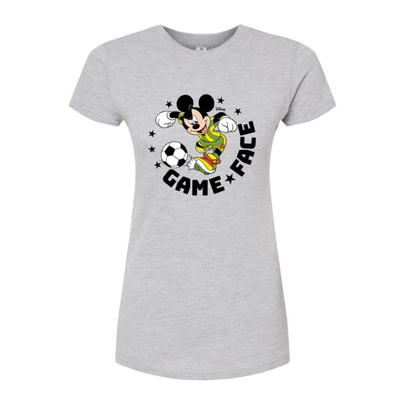 Disney - Game Face Soccer - Juniors Fitted Graphic T-Shirt