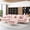 Light Pink, variant on Rophefx 114" Modular Sectional Sofa,Velvet U Shaped Sectional Sofa Couch with Chaise Lounge,Ottoman &Gold Legs 4 Deep Seater Sofa for Living Room Bedroom Apartment,Pink