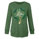 thumbnail image 5 of Xuyuer Women St. Patrick's Day Sweatshirts Shamrock Shirt Clover Printed Long Sleeve Irish Gift Casual Loose Fit Tops Hooded Sweatshirt, 5 of 6
