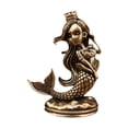 thumbnail image 2 of Figura de princesa de latón, estatua de princesa mediterránea, decoración vintage para el hogar, estante de porche, armario, recuerdos,, 2 of 9