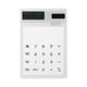 thumbnail image 2 of Calculadora solar con diseño único de panel táctil transparente (blanca), 2 of 7